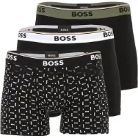 BOSS pour homme. 50554438 Set 3 Boxers noirs unis (S), Homewear, Coton