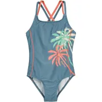 Playshoes Maillot de bain 'Palmen' bleu / vert / orange / blanc
