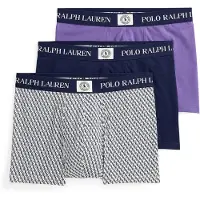 Ralph Lauren Boxers bleu marine / lavande / blanc cassé