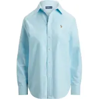 Ralph Lauren pour femme. 211970736502 Chemise bleue emblématique (XS), Casuel, Coton, Classique, Manche longue