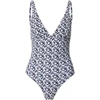 Marc O'Polo Maillot de bain 'Le Millefleur' bleu nuit / blanc