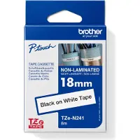 Brother TZe-N241 - (18 mm) - Noir sur blanc - Ruban