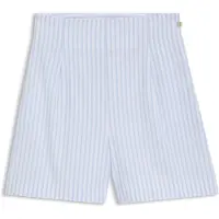 HUGO Short en popeline de coton à rayures verticales