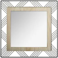 Atmosphera Miroir Joe en métal et MDF - 45 x 45 cm