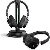 CGV Casque TV Prelude 3 Duo, Circum-aural, Filaire, Noir
