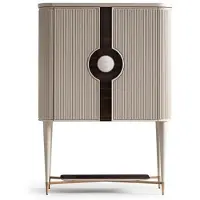 Xl Moebel Gmbh Armoire de bar Armoire en bois Bar beige boissons design bouteilles