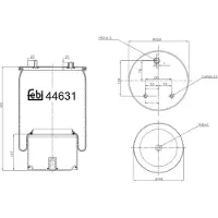 FEBI BILSTEIN Soufflet à air, suspension pneumatique 44631