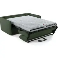 Sonstiges Express-Umbausofa - 3 Places - MYKONOS - Stoff Como 11 Forest - 185 x 104 x 90 cm - MONDO