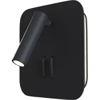 Maytoni Ios 176 LED Applique murale, 9W Noir Blanc Chaud (275 lm)