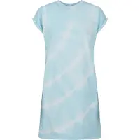 Urban Classics Robe 'Tie Dye' bleu / blanc