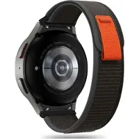 Tech-Protect Sangle en nylon (40 mm, 42 mm, 44 mm, 45 mm, 46 mm, 47 mm, Nylon), Sangles de montre, Noir, Orange