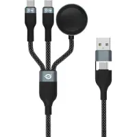 Conceptronic Etta08b15 Usb-c To Usb-c Cable Argenté