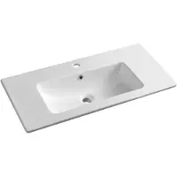 Sapho PRACTICO lavabo de meuble en céramique 80x40cm, blanc