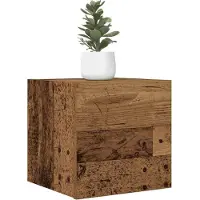 vidaXL Armoires murales TV 2 pcs. Aspect vieux bois 30,5x30x30 cm