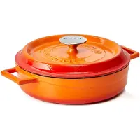 Lava - Cocotte en fonte émaillée avec couvercle, Ø 24 cm, 2,47 litres