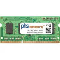 PHS-memory 2Go de mémoire RAM pour Acer TravelMate 7740-6455 DDR3 SO DIMM 1066MHz (SP354150)