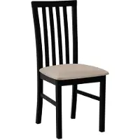 Mirjan 24 Chaise de table à manger FRATONIA 1 – noir / beige