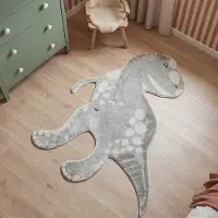Little Olly Tapis lavable pour enfant - Wild Dino | 120x170 cm | Irréguliers | Pile courte