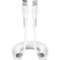 SBS câble de charge en spirale blanc 17,0 - 100,0 cm