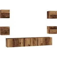 Syfax Ensemble meuble TV 7 pcs Bois Ancien Bois d'ingénierie