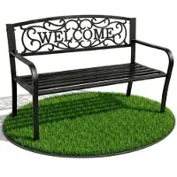 Akord Banc De Jardin Nerina Noir 118X51X87