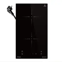 KKT Kolbe Plaque Induction 30 cm 3,3 kW 2 Zones de cuisson 9 niveaux de puissance