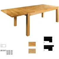 Xl Moebel Gmbh Table de salle à manger en bois Tables de salle à manger en bois massif Tables de salle à manger en bois véritable 120x80