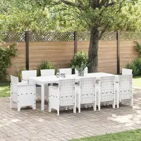 Prolenta Ensemble de jardin "Maison Exclusive" - 11 pièces, en polypropylène blanc