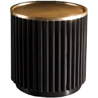 Xl Moebel Gmbh Table basse Table d'appoint Table de canapé Acier inoxydable Rond Meubles italiens Nouveau