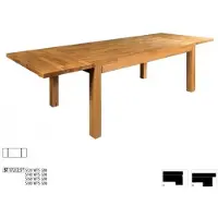 Xl Moebel Gmbh Salle à manger Table de salle à manger Massive Tables Meubles Table 140x90cm Véritable bois massif Nouveau