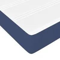 Syfax Matelas de lit à ressorts ensachés fermeté moyenne Bleu 160x200x20 cm Tissu