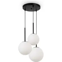 Maytoni Basic form Suspension, lampe à suspendre 3x E14 Noir mat (E14)