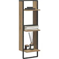 vidaXL Étagère Murale avec étagère Chêne artisanal 30 x 25 x 100 cm