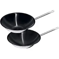 Contacto Wok antiadhésif, contenance : 5,00 litres, hauteur : 90 mm, ø : 360 mm