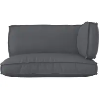 vidaXL Set de coussins de palette 3 pcs Anthracite Tissu Oxford