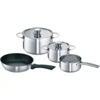 Bosch - Set de 4 casseroles composé de 3 casseroles et 1 poêle - 00576026