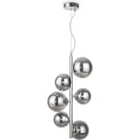 Maytoni Lampe suspendue, métal. Chrome, H 170 cm
