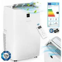 Veska Climatiseur mobile 12000 BTU/h (3.500 Watt) - Climatiseur mobile 4in1 avec WiFi/App Réfrigérant monobloc - Télécommande, minuterie 24h, déshumidificateur