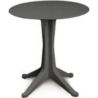 Progarden Tisch Levante 70 cm anthrazit rund, Vollkunststoff (70 x 72 cm)
