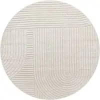 Tapis.fr Tapis d'intérieur & extérieur Cotara crème 160 cm rond
