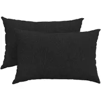 vidaXL Coussins de canapé 2 pcs Noir 60 x 40 cm tissu