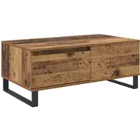 vidaXL Table basse en vieux bois 90 x 50 x 36,5 cm Bois composite