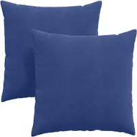 vidaXL Coussins de canapé 2 pcs Bleu police 60 x 60 cm