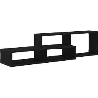 vidaXL Support TV mural 120x25x28,5cm bois composite