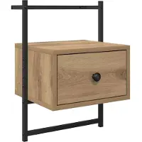 vidaXL Cabinet de chevet avec tiroir Chêne artisanal 35 x 30 x 51 cm