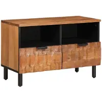 vidaXL : Meubles TV, finition couleur acajou, 70 x 33 x 46 cm