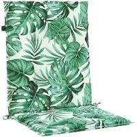 vidaXL Coussins de chaise Autre 2 pcs Motif de feuille 100 x 50 x 3 cm