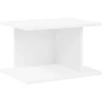 vidaXL Table de chevet Blanc 40 x 30 x 25 cm Bois d'ingénierie