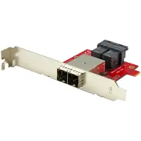 StarTech.com .com Adaptateur Mini-SAS - double SFF-8643 vers SFF-8644 - avec supports dans le boîtier