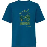 Vaude Rokua Short Sleeve T-shirt Bleu 158-164 cm Garçon